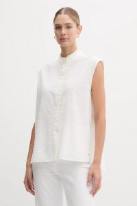 Хлопковая рубашка Tommy Hilfiger, бежевый