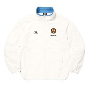 Куртка x umbro cotton ripstop track jacket 'white black' Supreme, белый