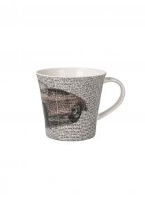 Керамическая кружка для кофе и чая saxa - porsche 356 rubyred Saxa Goebel, цветная