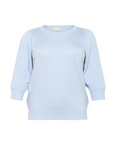 Свитер KAFFE CURVE Loni, светло-голубой