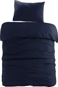 Комплект постельного белья Carla 100-FR синего цвета 140 см x 200 см / 65 см x 65 см Kayoom GmbH