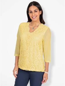 Кружевная рубашка лимонного цвета WITT WEIDEN