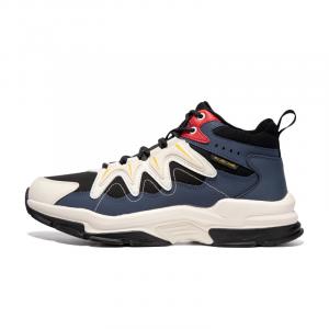 Erke Нескользящие износостойкие повседневные туфли средней высоты, мужские, черные, чернильно-синие