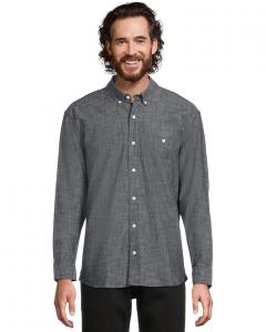 Рубашка L.L.Bean Comfort Stretch Chambray Shirt, Traditional Untucked Fit, Long-Sleeve, цвет Dark Indigo