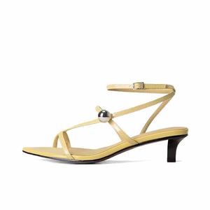 SHOEMAKER QUEEN Женские римские сандалии жёлтые, цвет Yellow