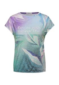 Футболка, эластичный пояс, женская CECIL, цвет 35798 Fir Green