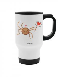 Mr. & Mrs. Panda Стаканчик на вынос с надписью «Паук Агата» и мотивационным слоганом белого цвета