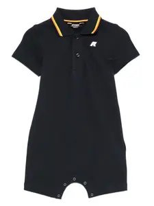 Ромпер с воротником поло и короткими рукавами K Way Kids, синий