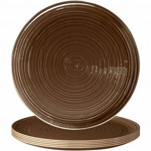 Тарелка для пиццы Pizzateller Terra ø 31,5 см, набор из 6 шт. Seltmann Weiden, Erdbraun
