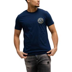 Футболка с логотипом VERSACE JEANS COUTURE, синий