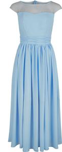 Длинное платье H&R London Pippa Sky Blue Bridesmaid Dress, синий
