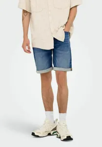 Джинсовые шорты Only & Sons, Medium Blue Denim