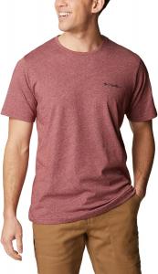 Мужская футболка Columbia Thistletown Hills с коротким рукавом, Red Jasper Heather