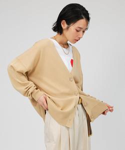 Хлопковый модальный кардиган-бокс Babylone, цвет Beige 55