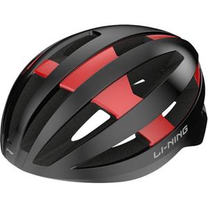 Велосипедный шлем LINING, черно-красный (глянцевый)