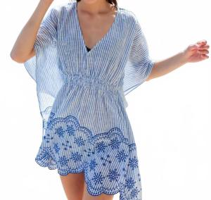 Лаура Прикрывающее платье в голубом Shiraleah