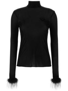 Prada свитер из джерси, черный