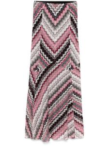 Missoni юбка макси с узором зигзаг, черный