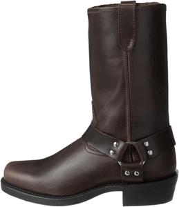 Мужские мотоциклетные ботинки для езды, водонепроницаемые, из черной искусственной кожи, средние по голенище Generic