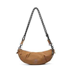 Lee Тканевая сумка через плечо с деревянным листом в коричневом сером и светло-сером фиолетовом цветах, Wood Leaf Brown