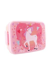 Розовая ланч-бокс Prêt lunch bunch brotdose 16x13x5 cm einhorn-design Cofi