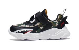 Кроссовки LINING YOUNG Kids Lifestyle Shoes PS Low-top Black/moss Green