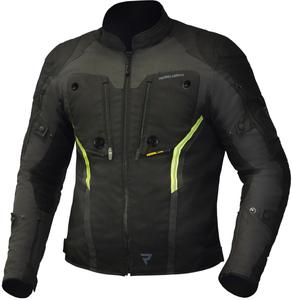 Текстильная мотоциклетная куртка Rebelhorn borg, Black/Grey/Yellow