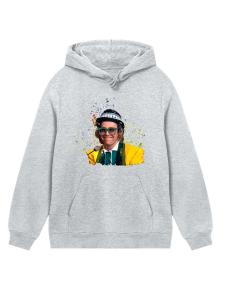 Толстовка F4NT4STIC TV Times Elton John At The Piano 1977, Mottled Grey