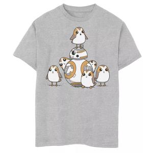 Футболка с рисунком «Звездные войны BB-8 и Porgs» для мальчиков 8–20 лет Licensed Character