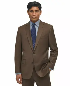 Брукс Бразерс мужской классический пиджак из шерстяной смеси Brooks Brothers, коричневый