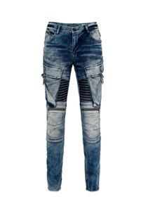 Брюки-карго с повседневными карманами на штанинах CIPO & BAXX, синий