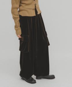 Велюровые брюки-карго Kbf, цвет Brown