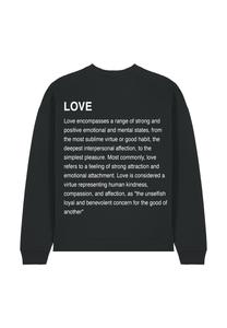 Толстовка LOVE DEFINITION UNISEX Mira Paris, металлик черный