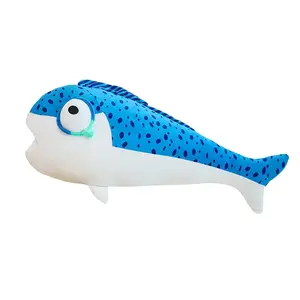 Плюшевая кукла в виде мультяшной креативной рыбки с большими глазами TLXT, Salted Fish Stick
