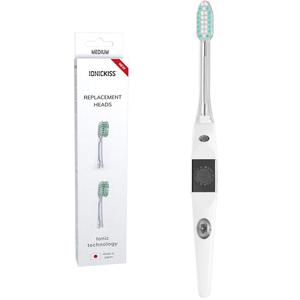 Оригинальный набор - Ионная зубная щетка IONICKISS Original Medium 1 шт. + 2 шт. Головки средне-зеленые Inna marka