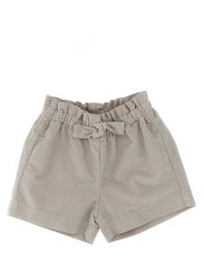 Вельветовые шорты в рубчик Il Gufo, белый