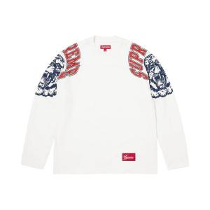 Топ Supreme Mascot Long-Sleeve Football Top, White