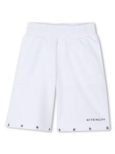 Givenchy Kids шорты с вышитым логотипом, белый