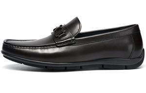 Satchi Низкие мужские лоферы в британском стиле, коричневые, высота 1,5 см