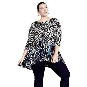Женская футболка Alana plus size Avenue, Teal Animal