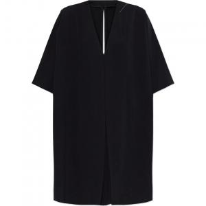 Мини-платье-трапеция с v-образным вырезом MM6 Maison Margiela, черный