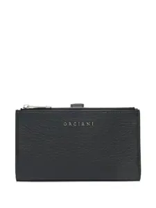 Кошелек на кнопке с молнией Orciani, черный