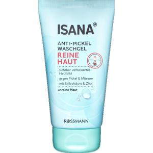 Чистая кожа очищающий гель против прыщей ISANA, 150 ml