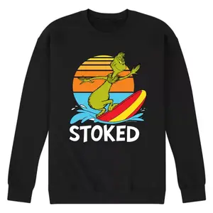 Мужская флисовая толстовка с принтом «Доктор Сьюз и Гринч» Licensed Character, черный