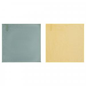 Салфетка из микрофибры PEPPRIG IKEA, 2 шт. в упаковке, 28x28 см, зелено-желтый