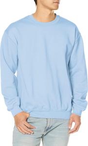 Толстовка Gildan, 8.0 унций, плотная смесовая ткань, с круглым вырезом, светло-синий