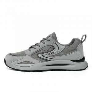 Джип Спирит мужские низкие кеды повседневные 025 серый (двойная сетка)