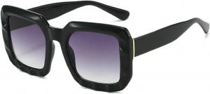 Винтажные роскошные солнцезащитные очки Y2K для женщин и мужчин, панк-стиль, популярные, для активного отдыха, защита от УФ-излучения UV400, модные, модель 5687 Melrose, Black