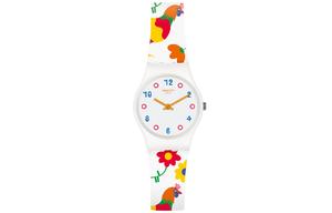 SWATCH Часы Women's 25mm White Watch LW154, White