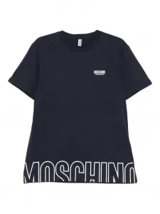 Футболка с логотипом Moschino, синий